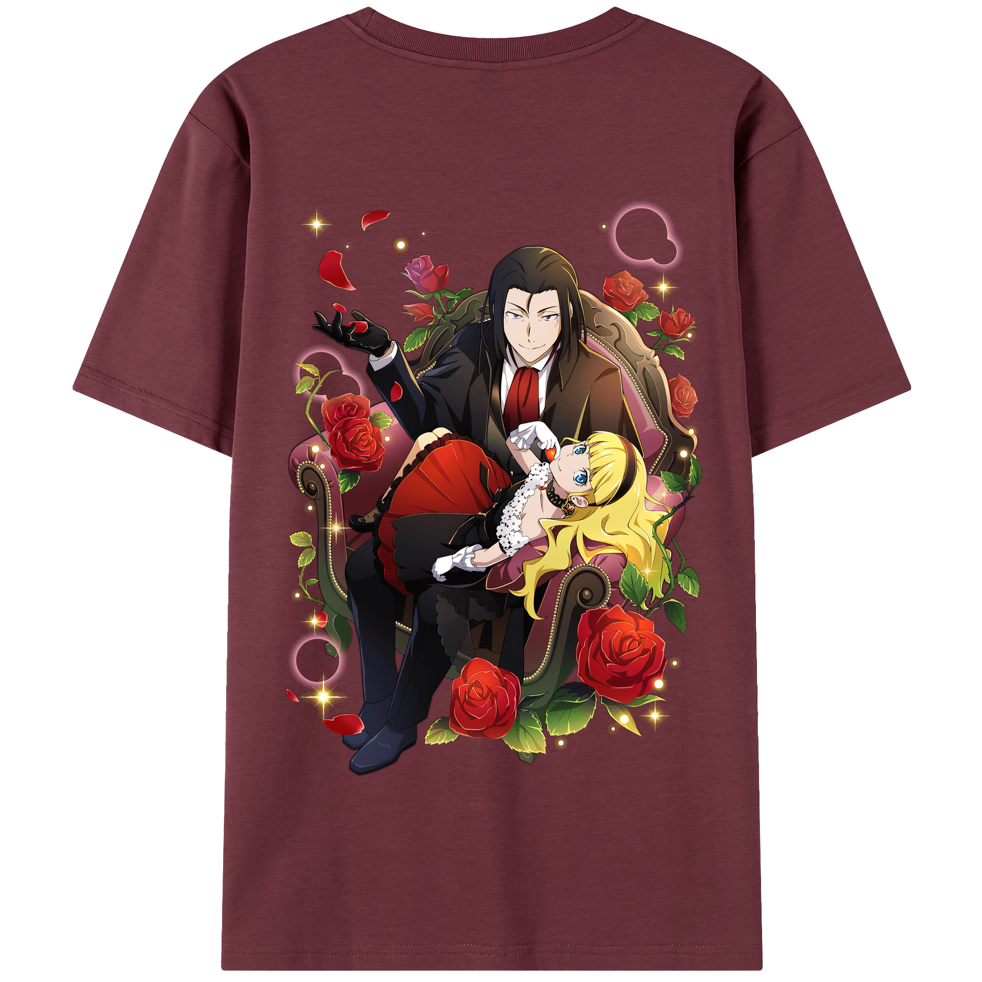 （画像用） 文豪ストレイドッグス Bungo Stray Dogs 綿100％半袖Tシャツ（背面プリント）